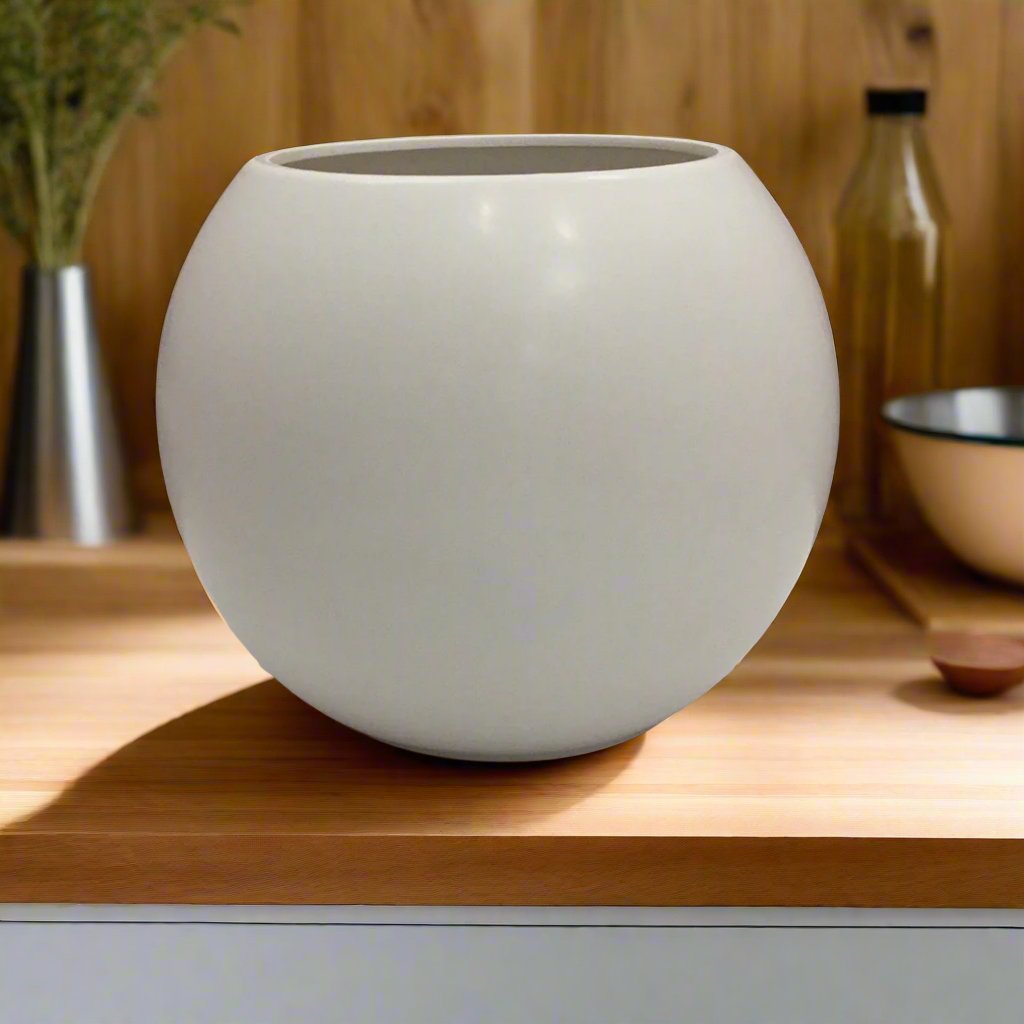 White Bubble Vase or Planter - Flair Flower Bar & Studio