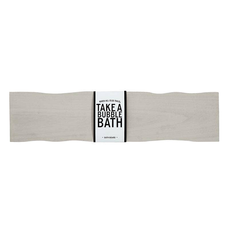 Wood Bath Board - Grey - Flair Flower Bar & Studio
