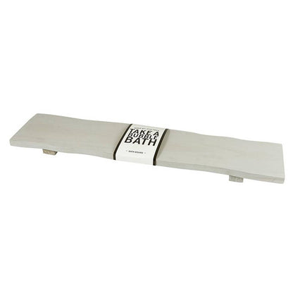 Wood Bath Board - Grey - Flair Flower Bar & Studio