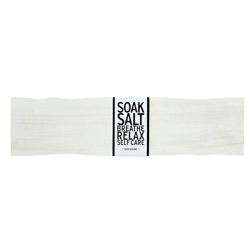 Wood Bath Board - White - Flair Flower Bar & Studio