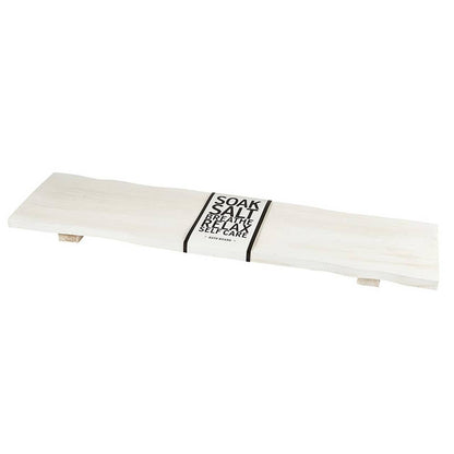 Wood Bath Board - White - Flair Flower Bar & Studio