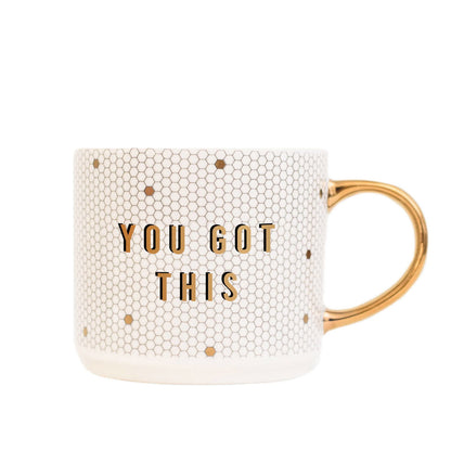 You Got This Gold Tile Coffee Mug - Flair Flower Bar & Studio