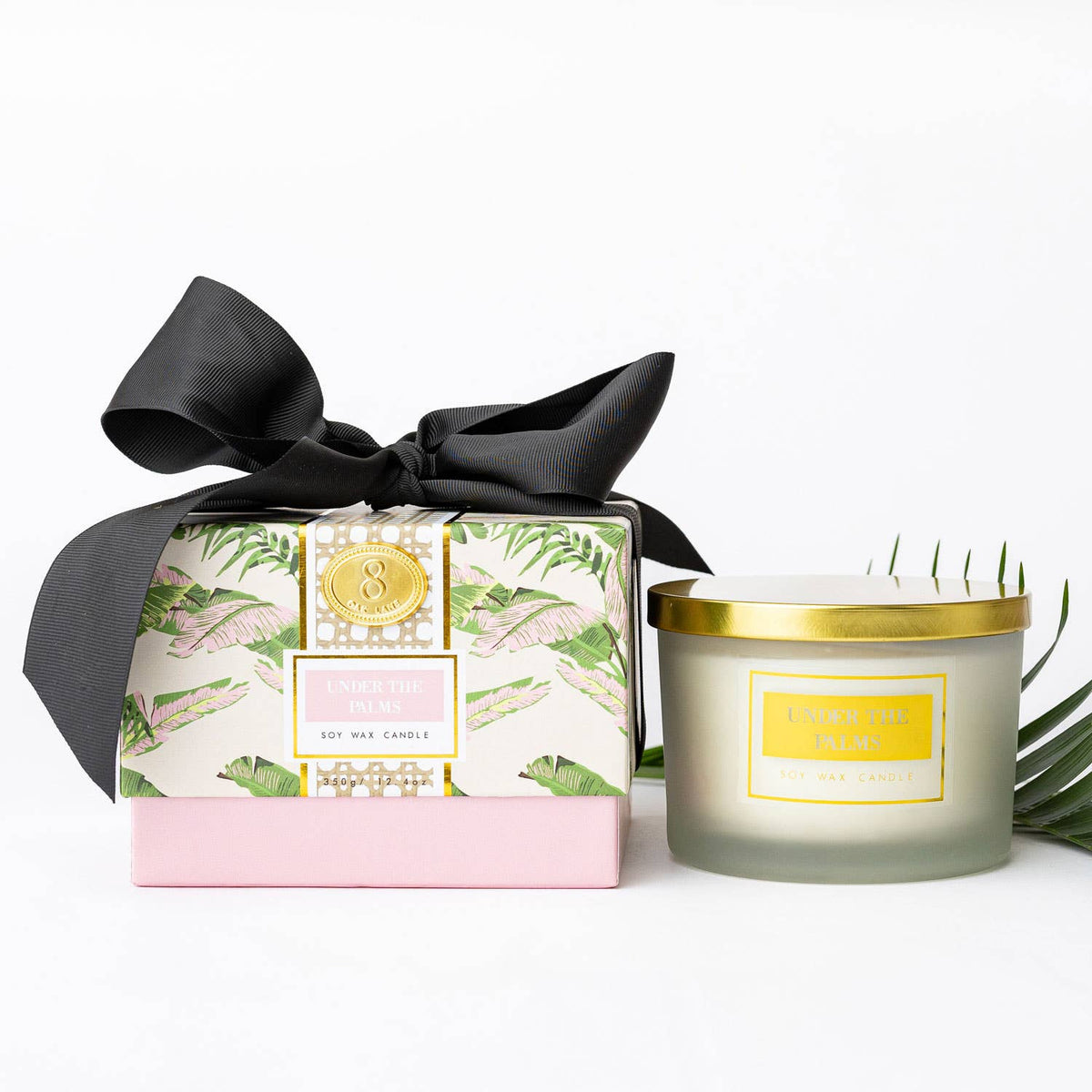Under the Palms 3-Wick Soy Candle, Boxed