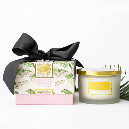 Under the Palms 3-Wick Soy Candle, Boxed