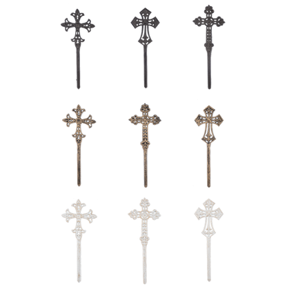 Cast Iron Cross Plant Stake – Decorative Garden Accent