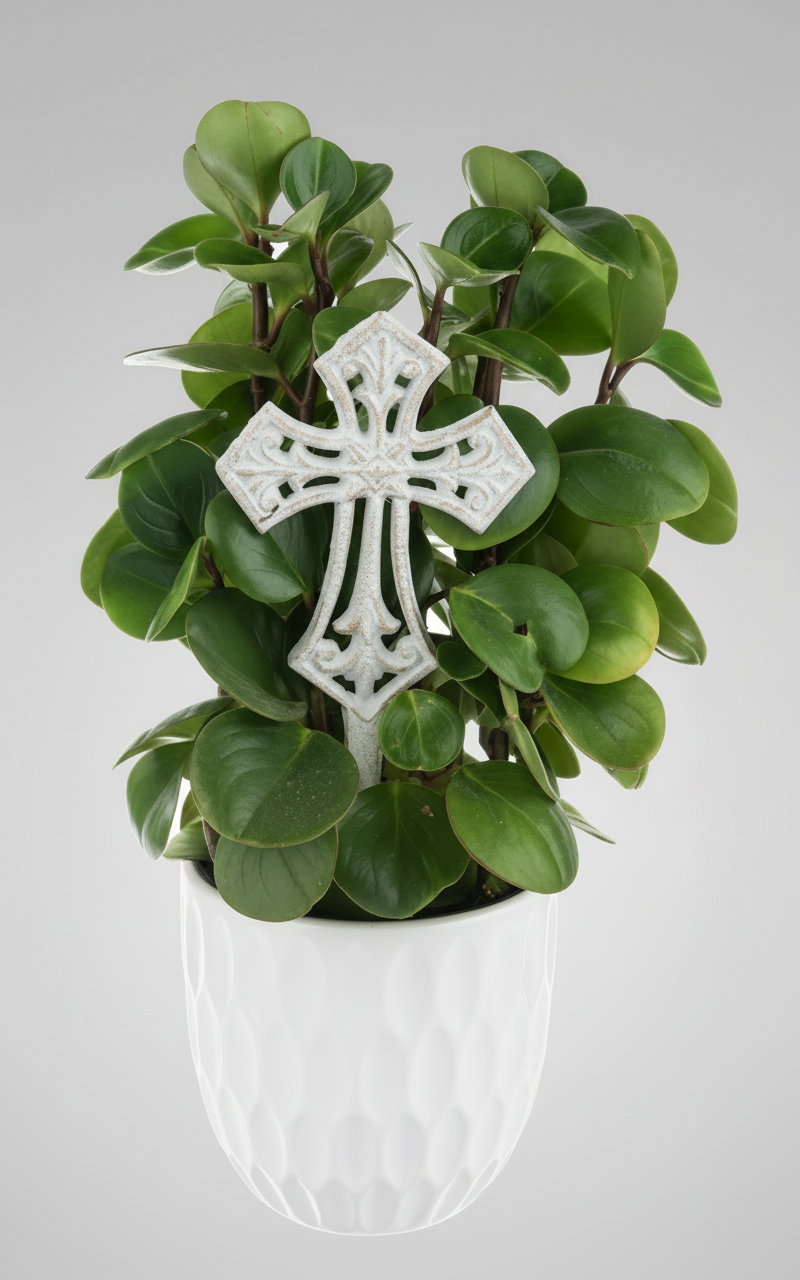Cast Iron Cross Plant Stake – Decorative Garden Accent