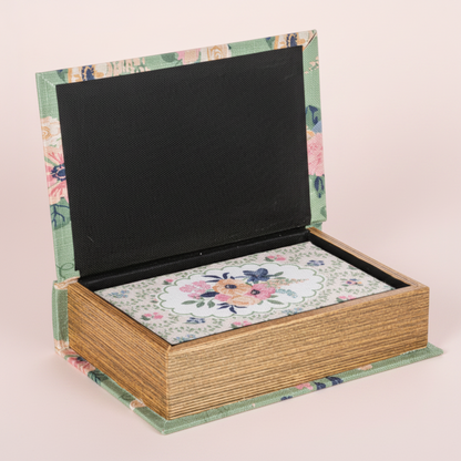 cottage core floral fabric storage decorative box | Flair Flower Bar Gifts