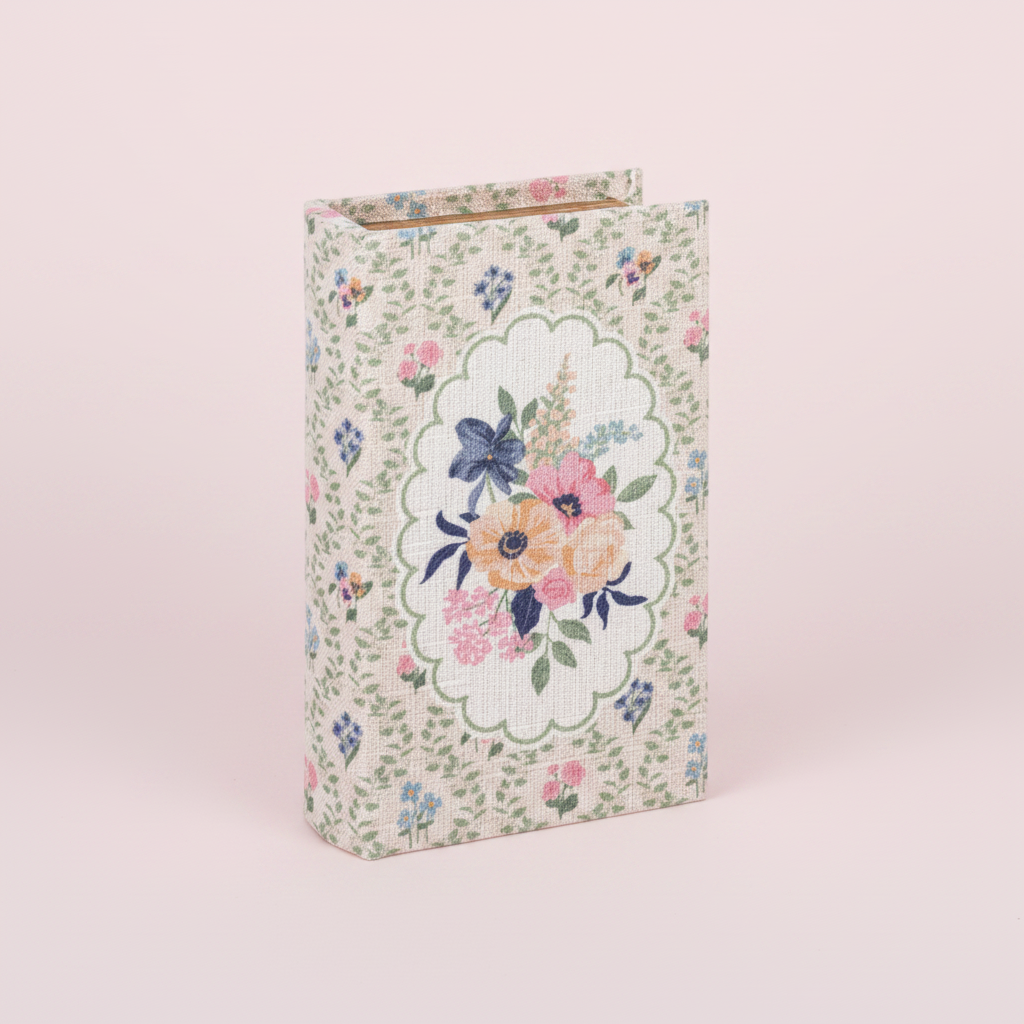 cottage core floral fabric storage decorative box | Flair Flower Bar Florence