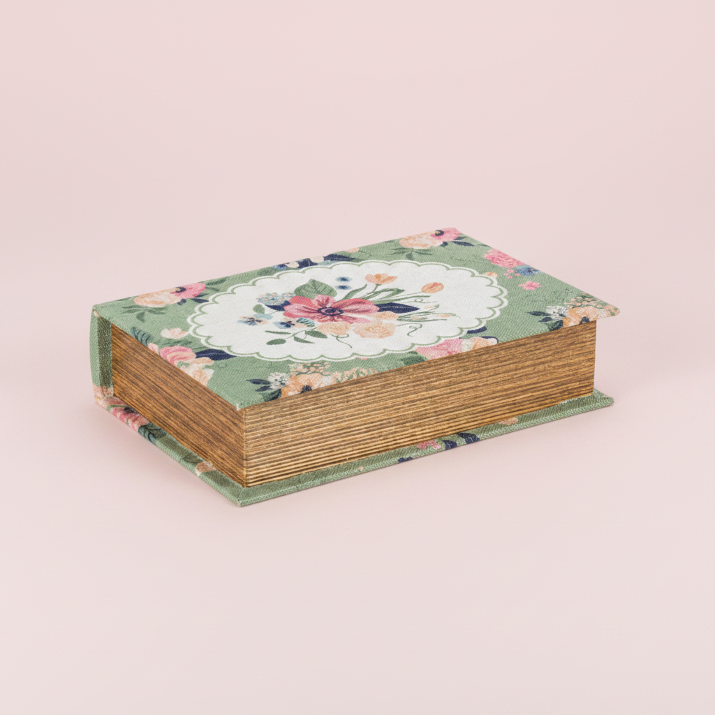 cottage core floral fabric storage decorative box | Flair Flower Bar Gifts