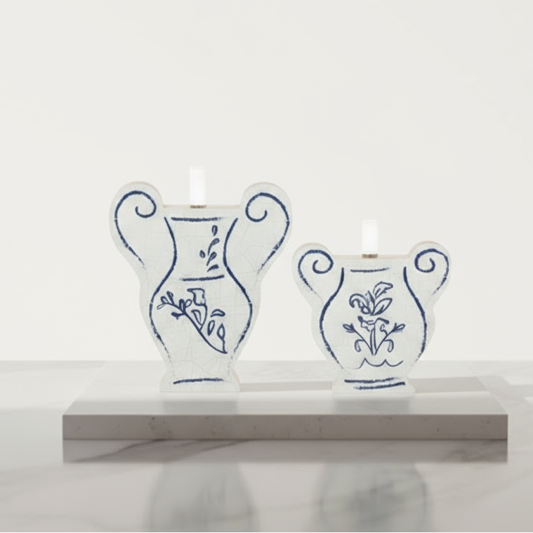 Blissful Bud Vases – Blue & White Whimsy Collection