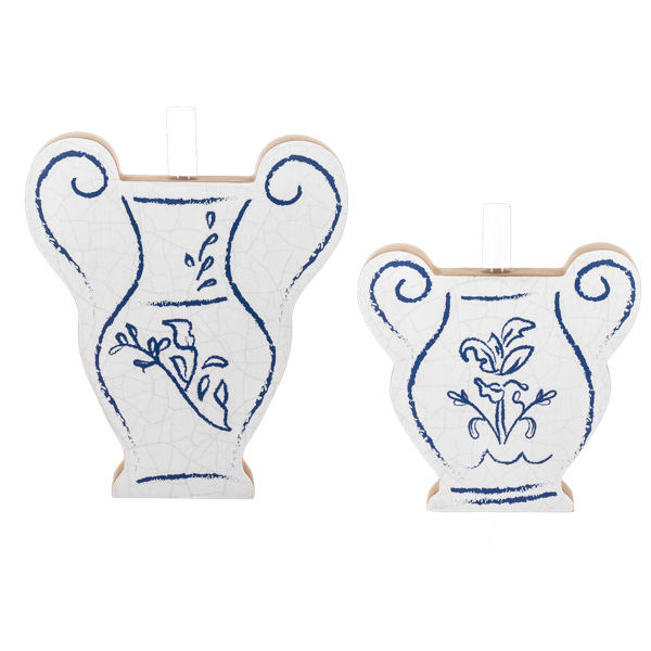 Blissful Bud Vases – Blue & White Whimsy Collection