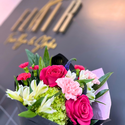 Small hand tied Flair Flower Bar Bouquet