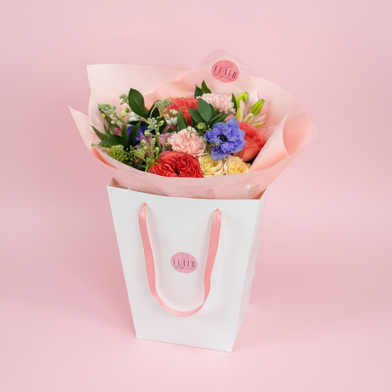 Flair Flower Bar's Luxury Bouquet in a Bag Video for Cincinnati and Northern Kentucky Delivery